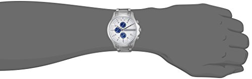 Armani Exchange Stainless Steel Hampton Analog Silver Dial Men Watch - Ax2136, Silver Band - Image 4