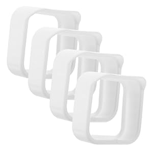 Warmhm 4 Stück Teiliges Silikon Kameraschutzhülle Weiß Kratzfeste Wetterfeste Schutzabdeckung für Blink Outdoor Überwachungskamera Langlebiger Schutz vor Regen Sonne und Stößen