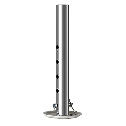 HOTSYSTEM Adjustable Trailer Jack Foot, Jack Stand Drop Leg Fits 2-Inch Diameter Tube