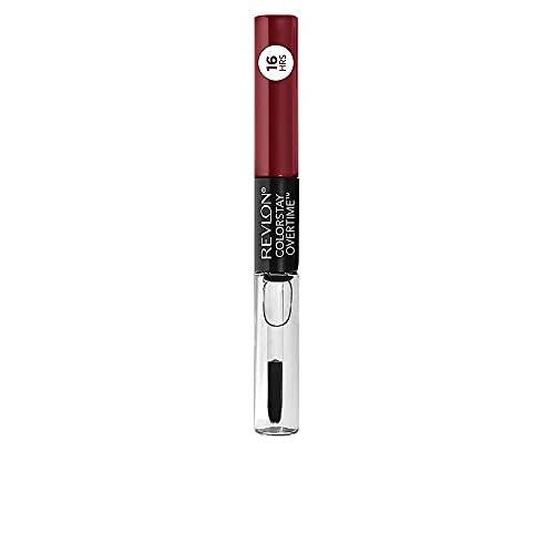 Revlon Liquid Lipstick with Clear Lip Gloss, ColorStay Overtime Lipcolor, Dual Ended with Vitamin E, 140 Ultimate Wine, 0.07 Fl Oz