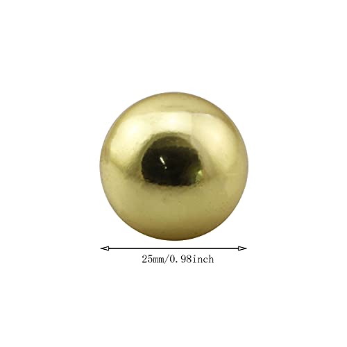 Bairong 2Pcs Metal Ball 3/4'' Diameter Brass Ball Finial Convertible Lamp Decoration Cap Topper For Lamp Shade, Antique Brass, Bbfcldct-34-2 #TOP3