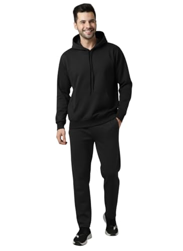 Image of Mack Jonney Solid Track Suit for men | Co-ord Set | Warm Fleece Tracksuit Set | Full Sleeve Hoodie