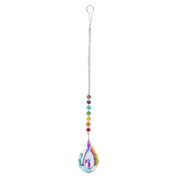 2xHanging Crystal Chandelier Prism Rainbow Maker Porch Tree Decor E-image-3