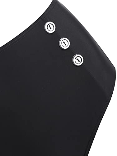 DRESSFO Women's Backless Halter Bikini Set – Sunflower and Stripe High Waist Swimwear with Knot Ring and Tummy Control4