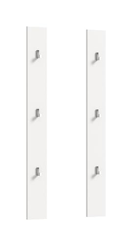 xonox.home Systemmöbel Projekt X Wandpaneel Paneel Wandboard Wandgarderobe Garderobenwand Garderobenpaneel Flurpaneel in weiß Hochglanz, ca. 13x115x3 cm 2er Set xonox.home Systemmöbel Projekt X Wandpaneel Paneel Wandboard Wandgarderobe Garderobenwand Garderobenpaneel Flurpaneel in weiß Hochglanz, ca. 13x115x3 cm 2er Set