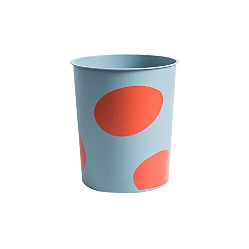 Corbeille à déchets cylindrique dorée pour la maison et le bureau