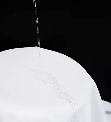 Rideau de douche blanc 200X220cm lavable et extra large - 5