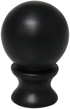 DGBRSM 1-1/2 Inch Lamp Finial Oil Rubbed Black Steel Ball Knob Lamp Shade Finial Lamp Shades Finials Cap Knob Lamp Decoration for Lamp Harp Holder