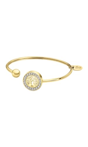 LOTUS STYLE Bracelet Femme Acier Inoxydable LS2181-2/2 Arbre de Vie - Bracelet Sophistiqué Poli et Finition Raffinée - Bracelet Doré 6,1 cm - Cadeau...