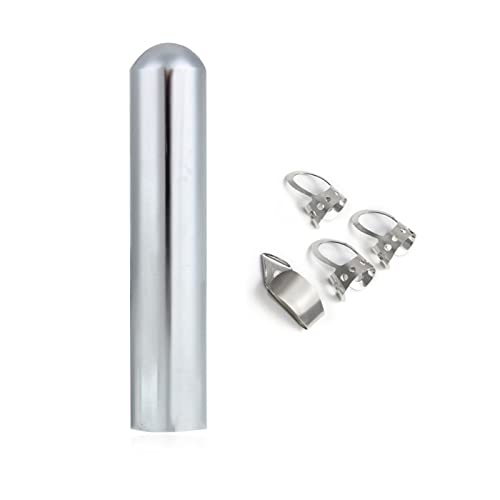 Guitar Slides Steel Slide Tone Bar With 4X Finger Pick For Dobro, Lap & Pedal Steel Guitar, Hawaiian Guitar, Electric Guitar #TOP7