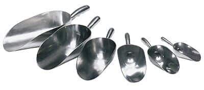 Cole-Parmer Round Scoop, Aluminum, 57 oz (1700 mL), 1/pk