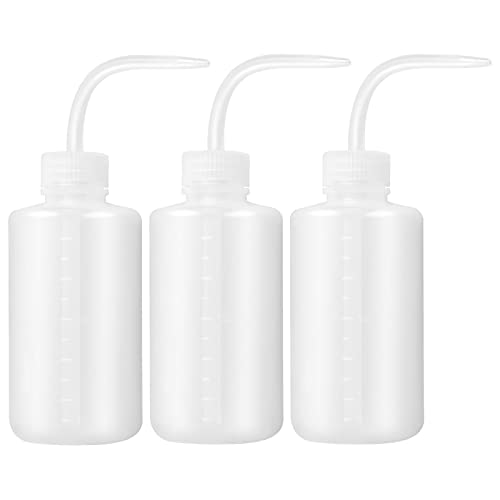 NATUCE 3Pcs 250ml Flacons Souples en Plastique avec Pipette étroite, Flacons de Lavage à Squeeze, Flacons d'Arrosage, Bouteille Pissette pour Plantes, Laboratoires, Jardin, lavage de Tatouage Cover