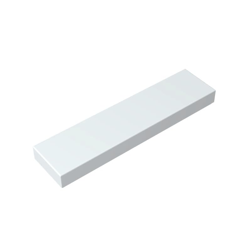 Gobricks 2431 Foundation Plate Tile 1x4 with Groove 50 Pieces GDS-563 Compatible with Lego Building Blocks Color:Milky White โ image 1