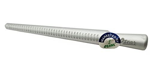 OSCAR Laser Marking Ring Sizer Stick Gauge Aluminium with In...