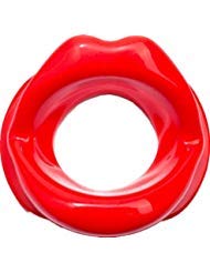 Healthy Safe Silicone Rubber Anti-wrinkle Anti-aging Face Slimmer Mouth Muscle Tightener Face Exercise Lips Trainer Face-lift (1 pcs, Red)