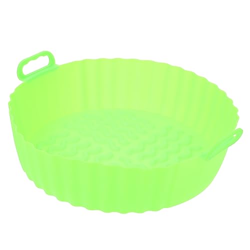Cabilock Funda de Silicona Reutilizable para Freidora de Aire Antiadherente Compatible con Horno y Microondas Color Verde Menta para Cocción Saludable y Limpieza