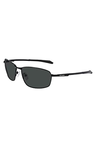 Columbia Men's Sunglasses FIR RIDGE - Shiny Black with Polarized Solid Green Lens