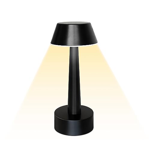 UMEXUS 8.8'' Small Cordless Batttery Operated Table Lamp for Restaurant Bar