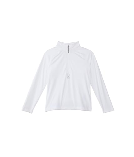 Top Shimmer Bug blanc demi-zip fille XL Spyder t-shirt manches longues hiver