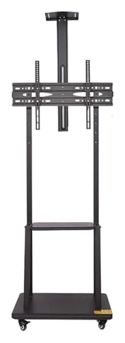 Soporte móvil para TV con altura ajustable y ruedas