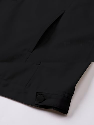 Image of SANGTREE Men's Trucker Jacket Lightweight Jacket Cotton Casual Outerwear With Pockets