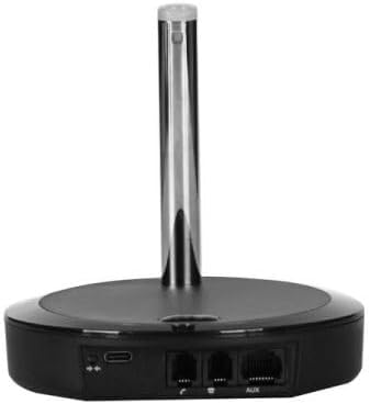 Posteriore view of the DECT headset base station with various ports