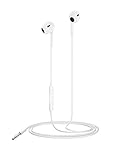 ANKA Earphones Headphones Wired,Ultra Clear Calls & no Noise- Earphones 3.5mm Jack, in-Ear Earbuds with Mic,Compatible with iPhone/Pad/Android/Laptop/PC White