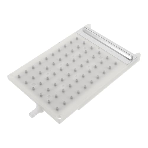 Ciieeo Repuesto de cabezal de ducha superior rectangular con placa de boquilla 60 orificios, accesorios para mampara de ducha en baño
