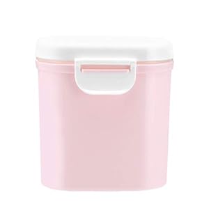 MILISTEN Formule Dispenser Melkpoeder Container Babyvoeding Opslag Graan Bonbondoos Voor Peuter Kinderen Reizen (Roze)