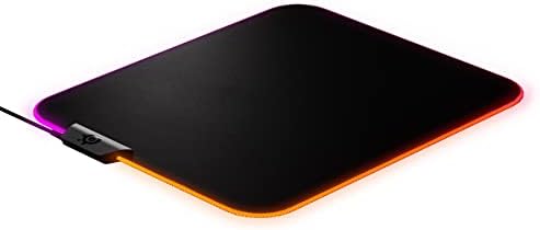 SteelSeries QcK Edge Cloth Gaming Mouse Pad - Never-fray Stitched Edges - Optimized For Gaming Sensors - Size XL (900 x 300 x 2mm) - Black