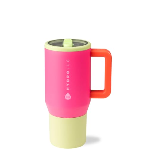 HydroJug Kids - 20 oz Insulated Kids Water Bottle with Flip Straw & Handle | Leak-Proof & Durable | Perfect for School, Sports, Lunch, Travel & Camp, Orchid