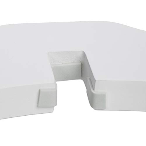 Relaxdays Absperrgitter, HxB: 91,5 x 204,5 cm, 4 Panel, faltbar, mit Füßen, verstellbares Hunde Schutzgitter, MDF, weiß