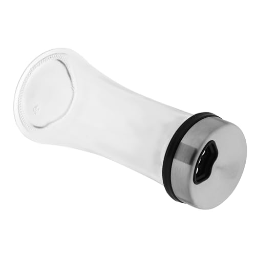 SOLUSTRE Ergonomic Pepper Shaker Salt Bottle Stainless Steel Spice Dispenser Easy to Hold Sprinkle