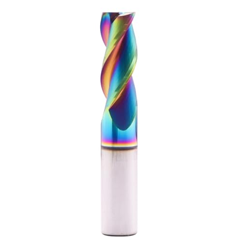 Image of 1 /2 inch 3 Flute Solid Carbide Square End Mill for Aluminum, DLC Coated | 37 Helix, 1 /2 inch Cutting Dia, 1 /2 inch Shank Dia, 1-1 /4 inch Length of Cut, 3 inch Overall Length, for Milling Aluminum and Copper