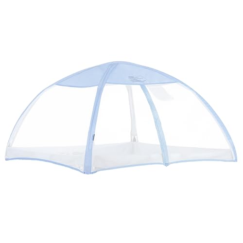 Image of Dream On Me Ziggy Canopy - Blue, Compatible with Ziggy Square Playpen, UV, Rain & Bug Protection, Foldable & Travel-Friendly
