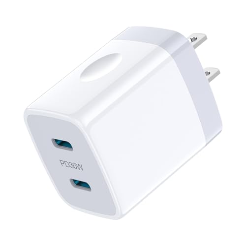 急速充電器 Type-C PD充電器 タイプc充電器 2ポート 30W/3A PD3.0/PPS対応 iPhone 16充電器 タイプc 充電器 type c コンセント [PSE認証済み] iPhone 16シリーズ/Galaxy A16シリーズ/Huwei シリーズ/Pixelシリーズ/Xperiaシリーズ/OPPOシリーズ等対応 ホワイト