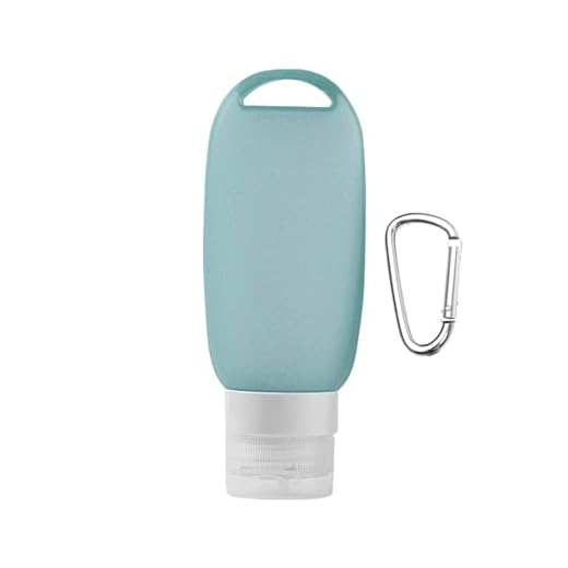 1 botella de viaje de silicona, tubos rellenables de 90 ml, juego de recipientes portátiles, botella recargable a prueba de fugas con mosquetón