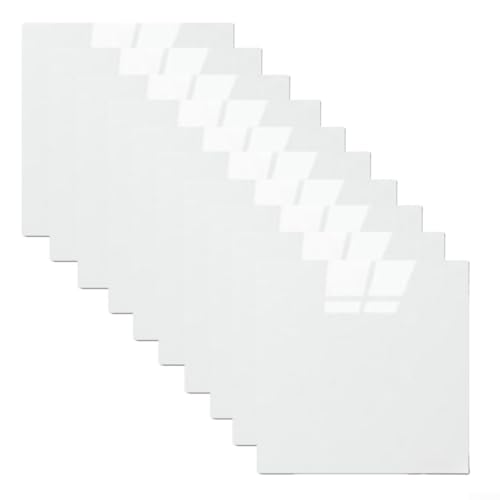 Effortless Style 10 paneles de pared autodecorativos para cocinas y baños con aspecto lujoso (blanco)