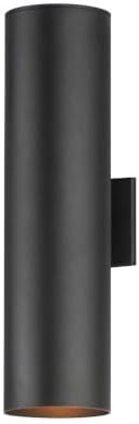 Maxim Lighting 26109BK Outpost - 22 Inch 2 Light Outdoor Wall Mount, Finish Color: Black