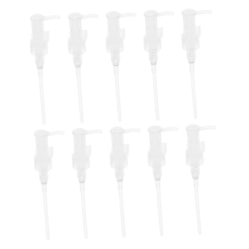 SOLUSTRE 10pcs Refillable Plastic Lotion Pump Replacement for Hand Soap Dispenser