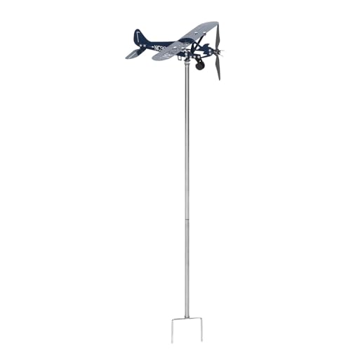 Molinillo de viento de avión en hierro resistente al clima elegante SEWACC 2