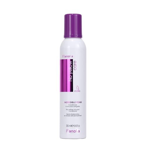Fanola Yellow Care Hair Conditioner for Women & Men - Hydrating Conditioner for Dry Hair with Argan & Linseed Oil - Repairing, Nourishing, Anti-Frizz Formula for Damaged Strands (2 ct)
