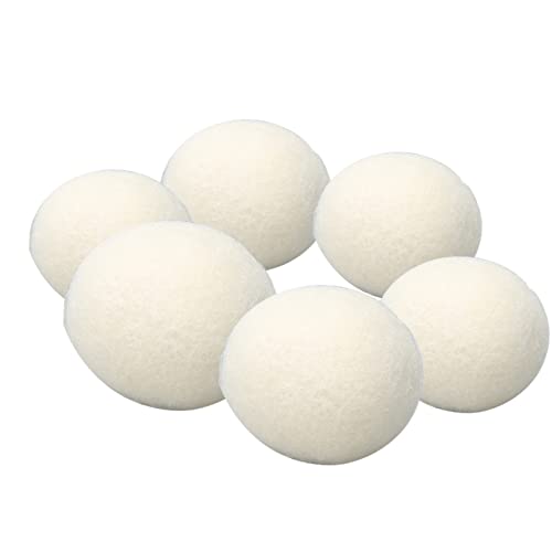 Bola de lã, 6 Peças, Absorve Impurezas, Reduz a Eletricidade Estática, Desumidifica, Elimina Odores,
