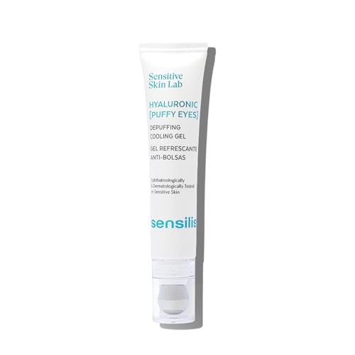 Sensilis - Hyaluronic Puffy Eyes, Contorno de Ojos, con Ácido Hialurónico de 2 Tipos, Puffless Complex y GABA, Refresca, Protege e Hidrata, Apto para Todo Tipo de Pieles - 15 ml