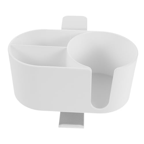 HOMSFOU カップのデスクトップストレージ 机の下にフック カップホルダー付きのヘッドフォンホルダー ヘッドフォンフック付きのデスクトッ