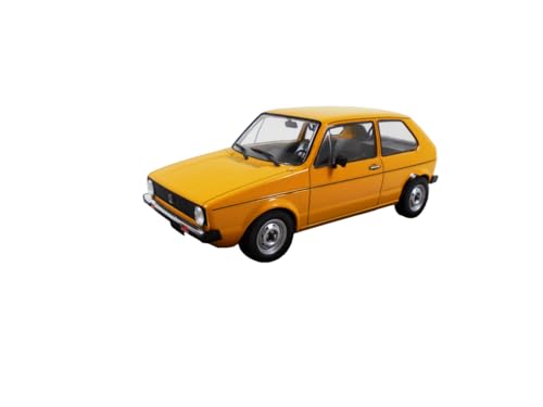 Volkswagen Golf 1 Yellow 1978 Modelo 1:24 Metal miniatura 2