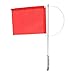 Yechiry Wind Indicator Flag Marine, Stainless Steel Red Mast Direction Flag for Yacht, Lightweight & EyeCatching (185 * 135mm(7972SM))