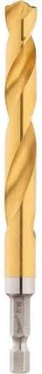 MILWAUKEE'S Electric Tool 48-89-4625 Twist Impact Drill Bit, 7/16" Die, 1/4" Hex Shank, 135 Degree Split Po" t, Titanium