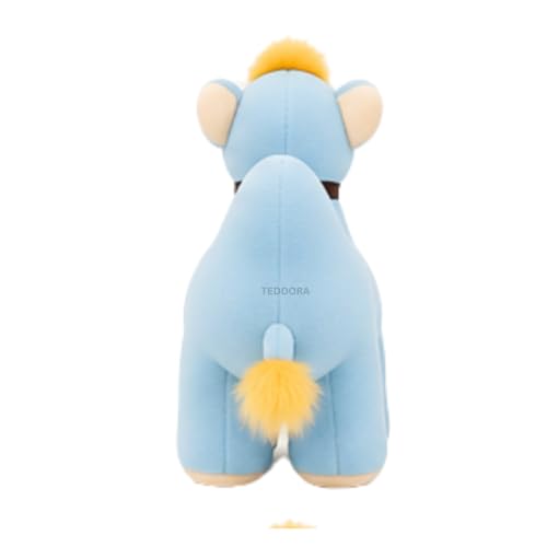Image of Camel Soft Toy for Girls Boys Kids, Brown, Animal Stuffed Baby Teddy Gift Birthday, 23 cmsky Blue