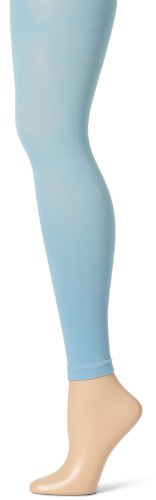 Sansha Women s Microfiber Footless Dance Tights, Spa Blue, One Size